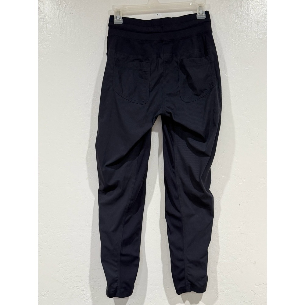 Lululemon Beyond the Studio 7/8 Jogger Navy Blue Textured High Rise Pants Size 4 - Picture 3 of 5
